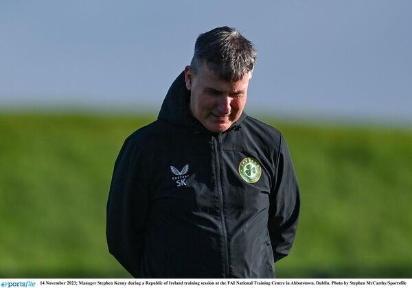 Manager Stephen Kenny during a Republic of Ireland training session. Photo by Stephen McCarthy/Sportsfile Manager Stephen Kenny during a Republic of Ireland training session. Photo by Stephen McCarthy/Sportsfile
