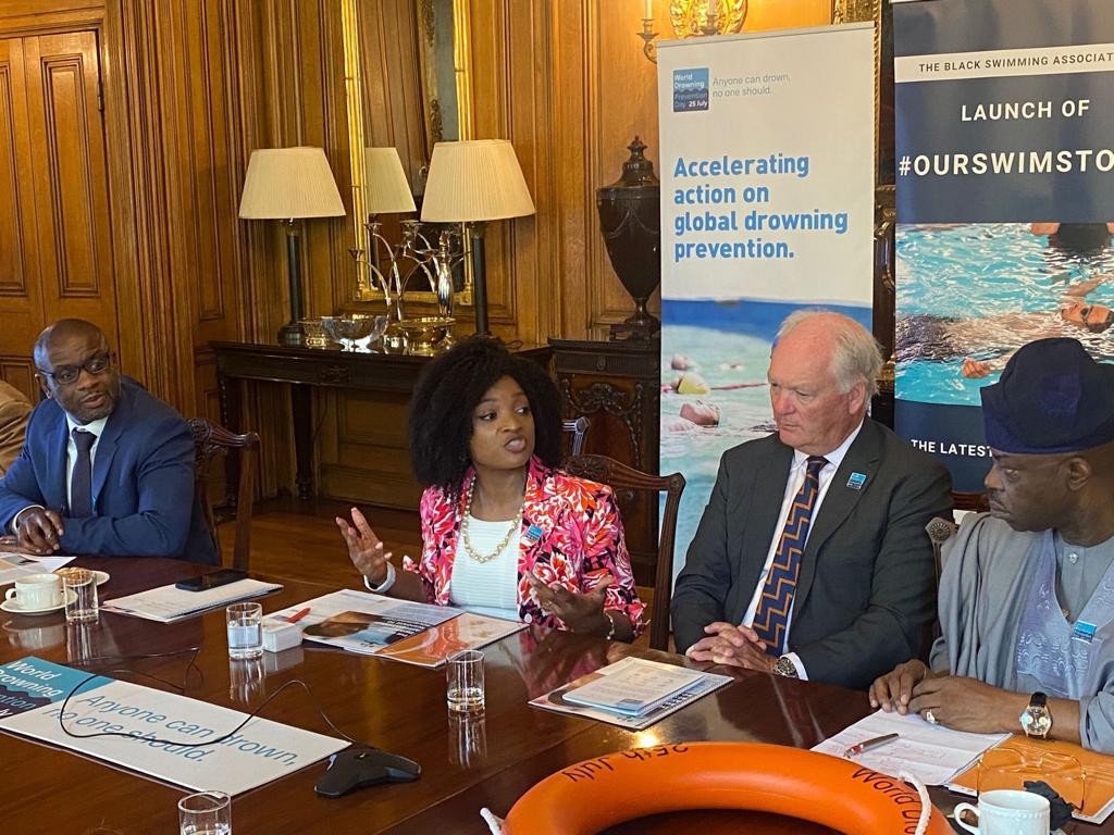 Danielle during a water safety roundtable event at at 10 Downing Street
