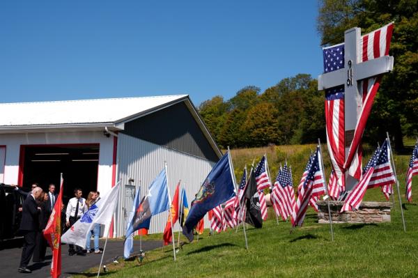 Shanksville, located in Somerset County in central Pennsylvania, is a deep-red part of the battleground state where more than 77% of voters backed Trump in the 2020 election.