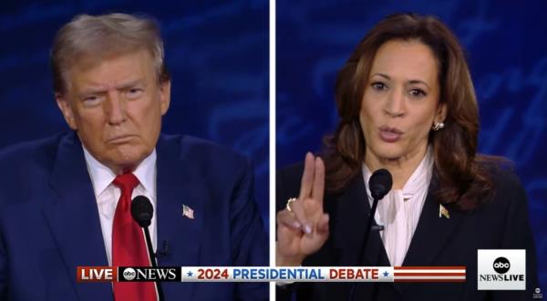 The Democratic nominee turned much more serious when Trump accused her of “destroying this country.”