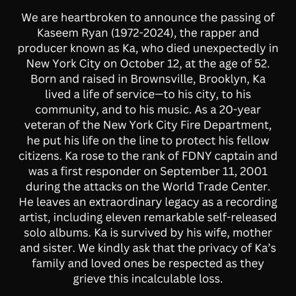 Ka instagram announcement