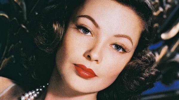 Gene Tierney looks ahead