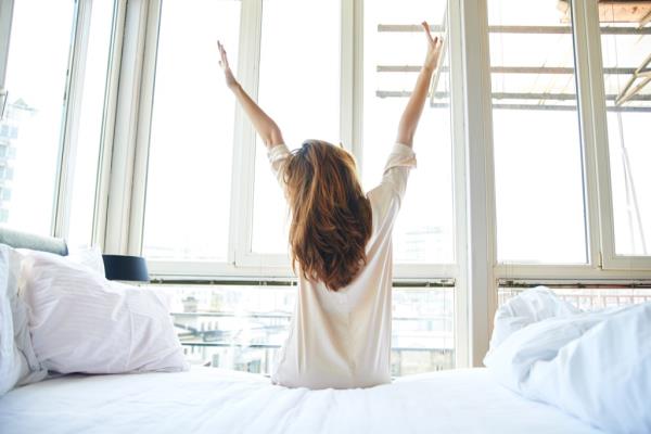 happy woman waking up Life Way Harder
