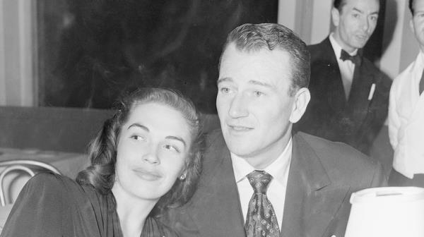 Esperanza Bauer and John Wayne