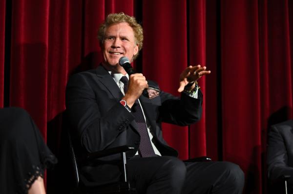 Will Ferrell speaks onstage during the "Will & Harper" NY Special Screening at The Paris Theater on September 24, 2024 in New York City.