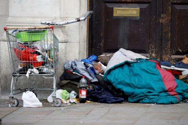 Homelessness rates in England hit five-year high