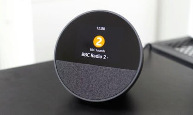 BBC Radio 2 playing on an Amazon Echo Spot 2024.