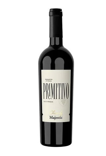 A bottle of red wine.