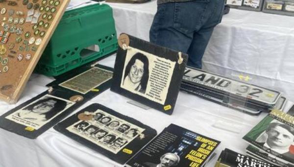 Items for sale at the Sinn Fein Ard Fheis Items for sale at the Sinn Fein Ard Fheis