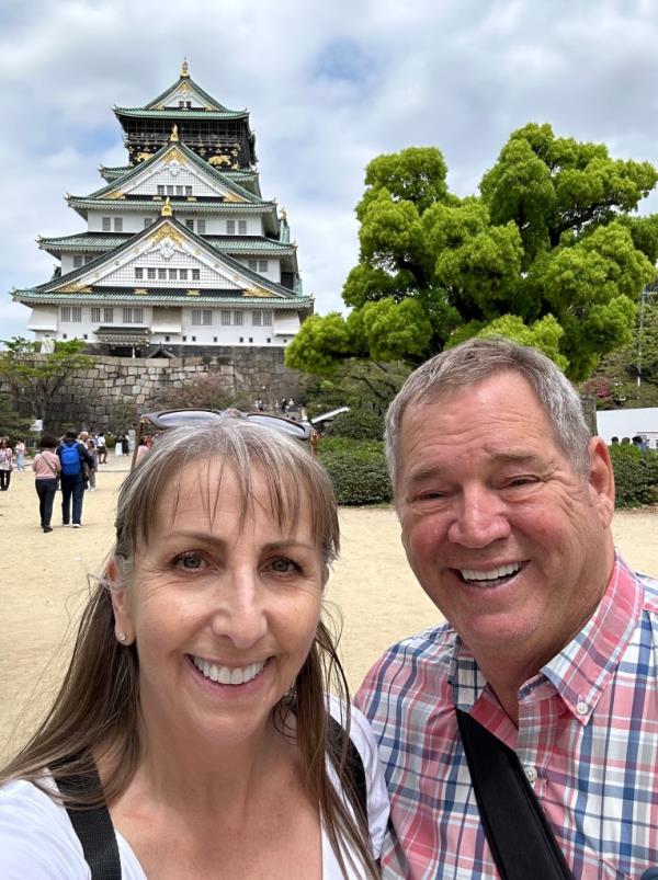 Joe Martucci and his wife audrey in East Asia