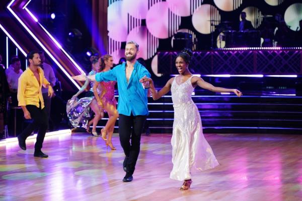 Artem Chigvintsev and Charity Lawson on Season 32 of "Dancing with the Stars."