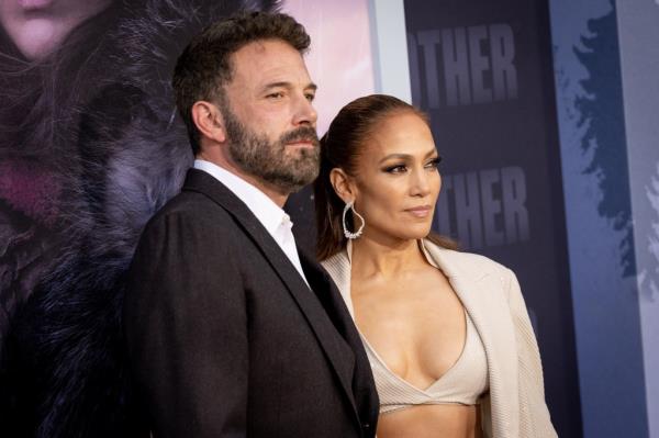 Ben Affleck and Jennifer Lopez at "The Mother" premiere on May 10, 2023.