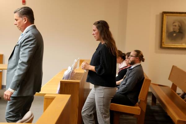 Madison Bergman appears at the St Croix County Courthouse