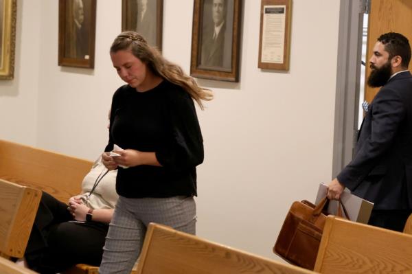 Disgraced Wisconsin teacher Madison Bergmann appeared in St. Croix County Courthouse on Sept. 12, 2024.