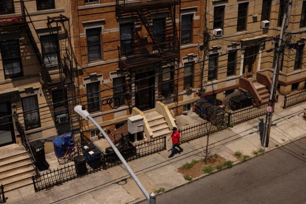 Residential apartment buildings in the Queens borough of New York, US, on Tuesday, July 16, 2024.