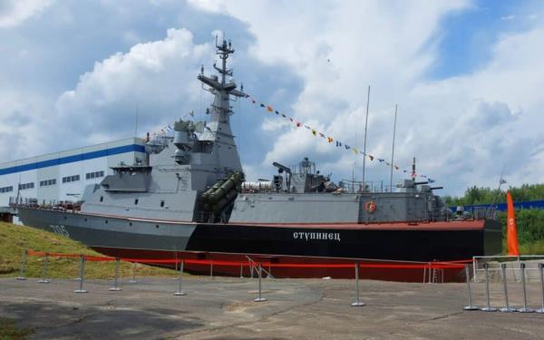 Russia launches Project 12418 Tarantul-class corvette "Stupinets"