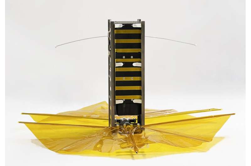 Satellite built as low-cost way to reduce space junk reenters atmosphere years early