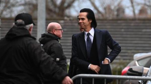 Nick Cave arrives at the funeral of Shane MacGowan. Picture: Larry Cummins Nick Cave arrives at the funeral of Shane MacGowan. Picture: Larry Cummins
