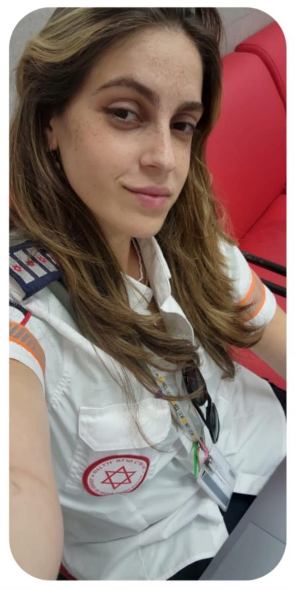 Amit Mann in her EMT uniform