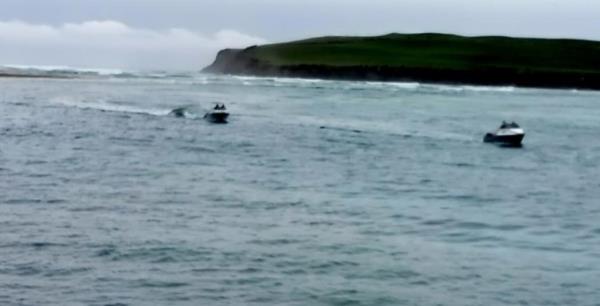 The boat - a fibreglass runabout - has been recovered and taken to a police station.
