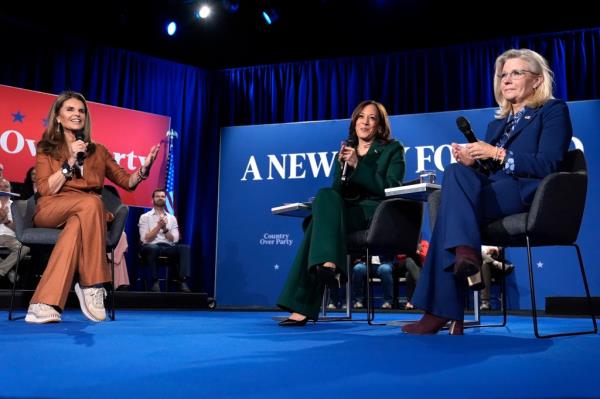 Maria Shriver, Kamala Harris and Liz Cheney