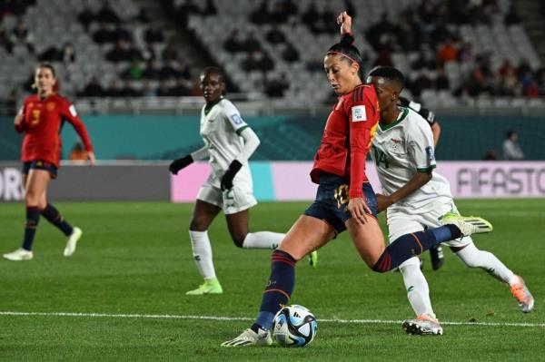 西班牙5-0战胜赞比亚，晋级女足世界杯16强