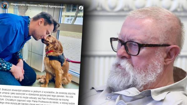 The veterinarian disarms with an appeal to Prof. Bralczyk, and also made him a proposition. 