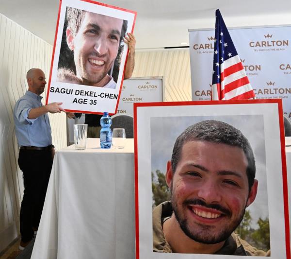 American-Israelis Sagui Dekel-Chen, 35, (left) and Itay Chen, 19, (right) are among the missing.