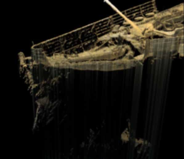 Titanic is COLLAPSING: Shocking before and after photos reveal how a section of the bow has disintegrated - as experts warn the entire ship's demise is 'inevitable' taken without permission from https://expedition.discovertitanic.com/