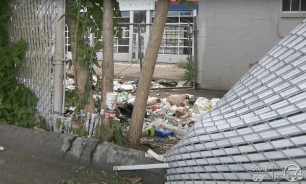 The tent cities, filled with trash, mattresses and drugs, have also created an eyesore on the downtown scene.