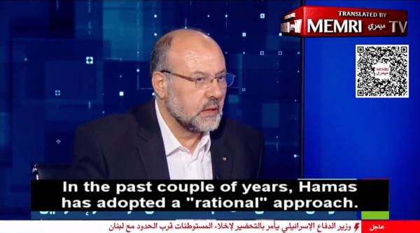 Ali Barakeh, a member of Hamas’ exiled leadership in Lebanon interviewed by a Russian news channel
