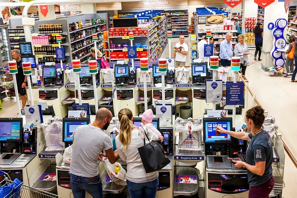 Tesco supermarket checkout