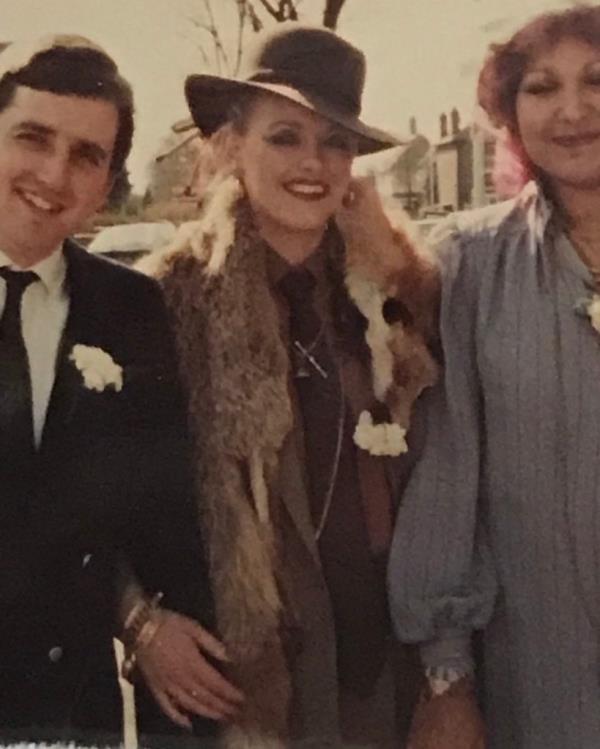 Sophie Turner in a fur coat. 