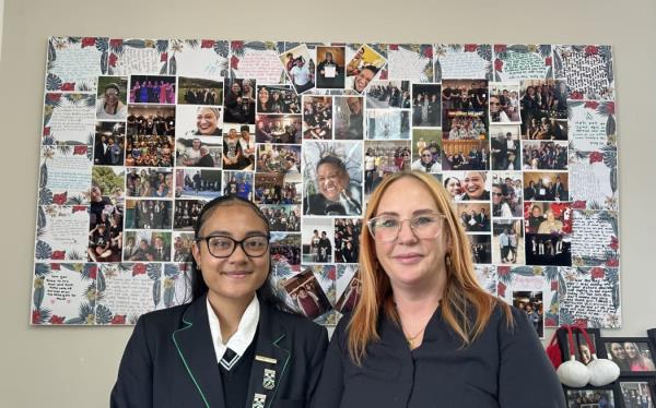 Fekita Vea, left, and Emma Henderson