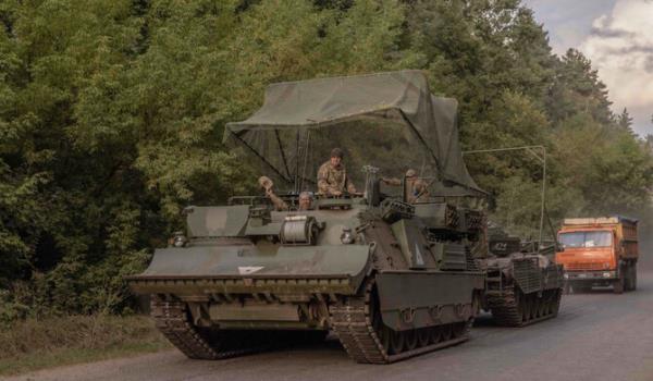 Ukrainian servicemen operate an armoured military vehicle in the Sumy region, near the border with Russia, on August 13, 2024, amid the Russian invasion of Ukraine. (AFP)