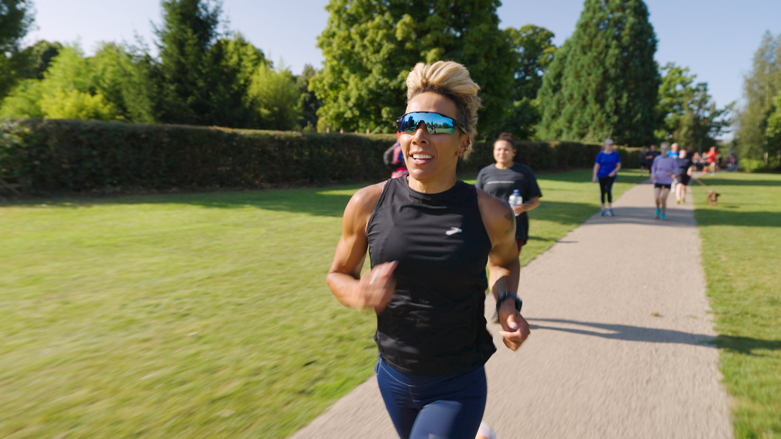 Kelly Holmes at parkrun