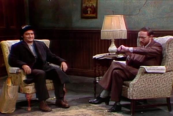 John Belushi and Michael O'Donoghue