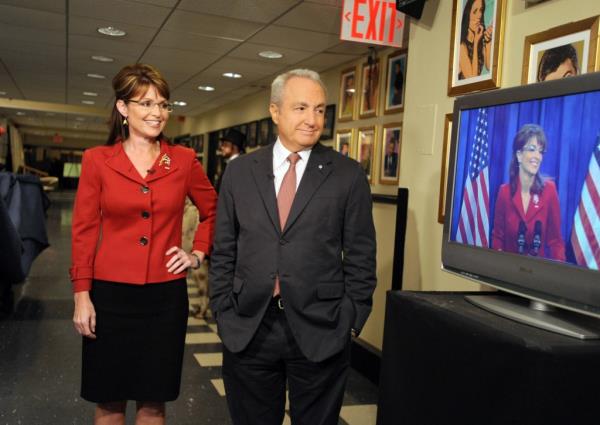 Lorne Michaels and Sarah Palin