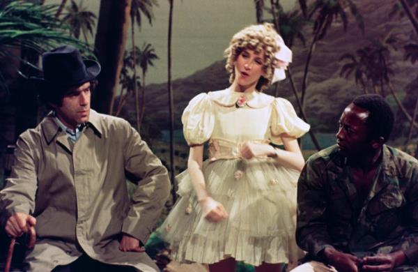 Elliott Gould, Laraine Newman and Garrett Morris