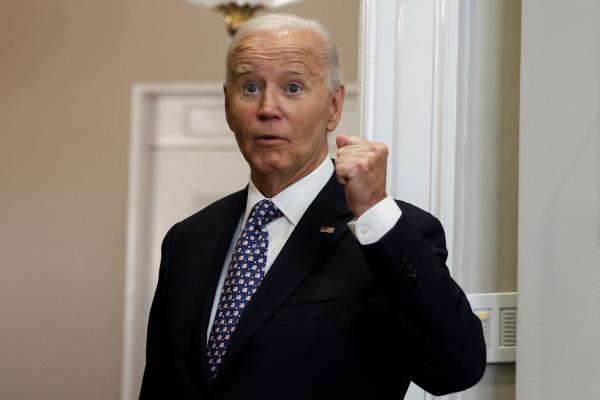 U.S. President Biden delivers remarks on the response to Hurricane Helene, at the White House