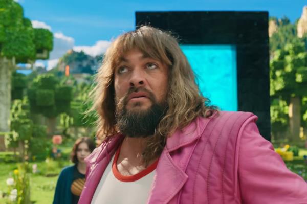 Jason Momoa in "A Minecraft Movie"