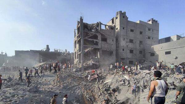 Middle Eastern nations issue stark warning as Israel bombs Gaza refugee camp