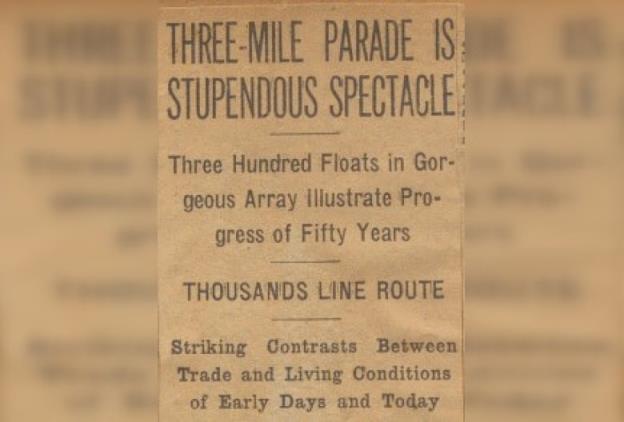 A newspaper clipping and headlines