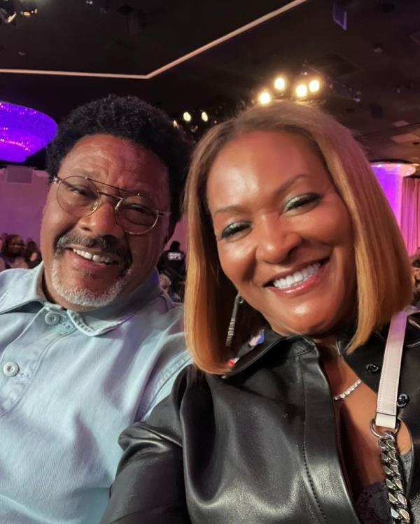 Judge Mathis and Linda in Las Vegas on April 27, 2024.