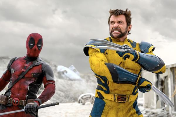 From left: Ryan Reynolds as Deadpool and Hugh Jackman as Wolverine in "Deadpool & Wolverine" (2024).