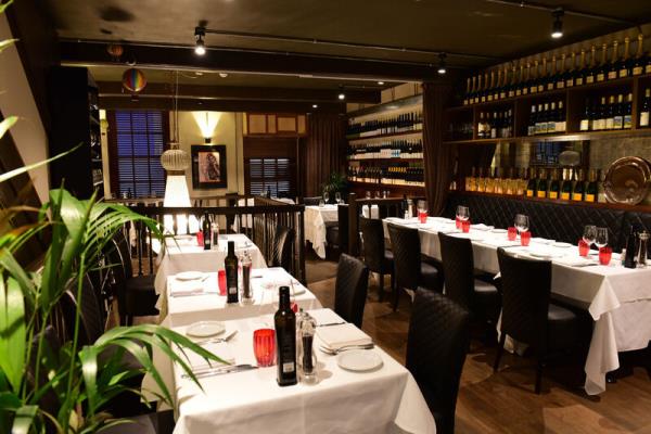 The upstairs dining room of the Rosa Madre restaurant. Photo: Moya Nolan