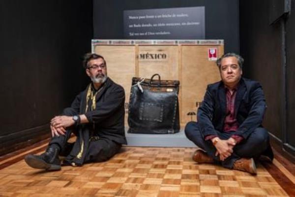 Rafael Toriz and Rodrigo Fernández de Gortari, the curators of the exhibition.