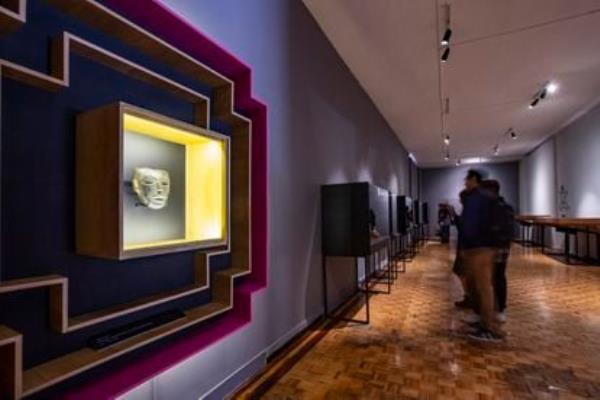 Visitors tour the exhibition, on February 21.