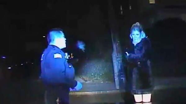 Nadine Arslanian on dashcam after fatal car crash.