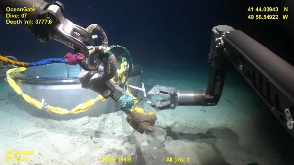 The video, released by the Marine Board of Investigation late Monday, captured the high-tech efforts that went into salvaging debris from the doomed Titan submersible wreck.